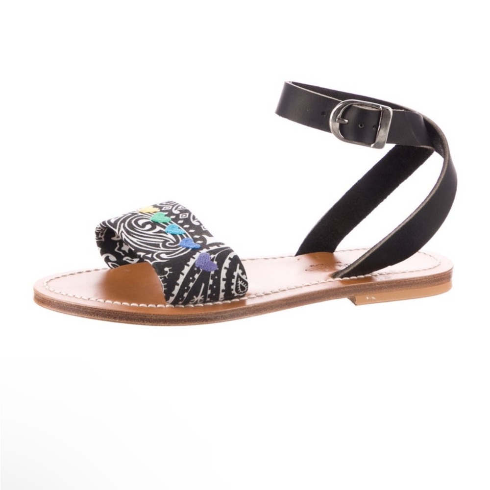K.Jacques French Handcrafted Leather Slingback Sandals from St.Tropez (US 7) NWT - Picture 3 of 8
